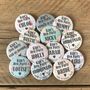 Personalised Floral Vintage Hen Night Badges, thumbnail 1 of 4