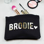 Personalised Name With Heart Make Up Bag, thumbnail 5 of 11