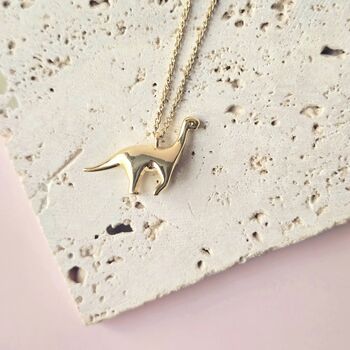 T Rex Triceratops Or Brontosaurus Dinosaur Necklace, 9 of 11