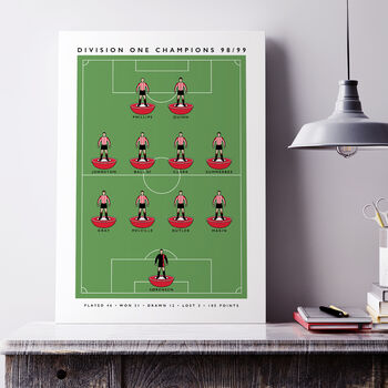 Sunderland 98/99 Champions Poster, 4 of 8