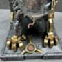 Pair Of Steampunk Dragon Bookends – Silver And Gold Retro, thumbnail 11 of 12