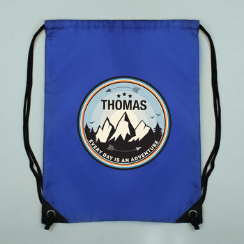 Personalised Adventure Blue Kit Bag, 6 of 6
