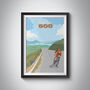 North Coast 500 Nc500 Cycling Travel Poster Art Print, thumbnail 1 of 6