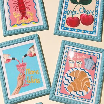 More Wine Kitchen Wall Art | Colourful Wine Print, 5 of 11