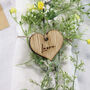 Personalised Wooden Heart Name Setting, thumbnail 6 of 11