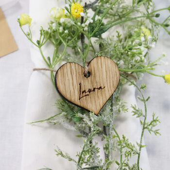 Personalised Wooden Heart Name Setting, 6 of 11