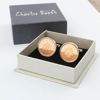 18th Or 21st Birthday One Pence Cufflinks, 5 of 9