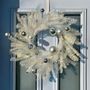 Large White Festive Wreath With Silver Baubles, thumbnail 4 of 5