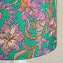 Emerald Vintage Silk Sari Lampshade, thumbnail 1 of 6