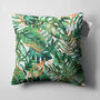 Tropical Leaves Cushion Cover Green And Orange, thumbnail 5 of 7