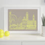 Manchester Skyline Typography Print, thumbnail 7 of 8
