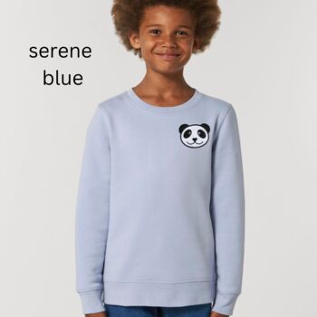 Childrens Organic Cotton Panda Sweatshirt, 10 of 12
