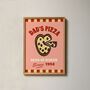Personalised Dad's Pizza Illustrated Giclee Print, thumbnail 3 of 6