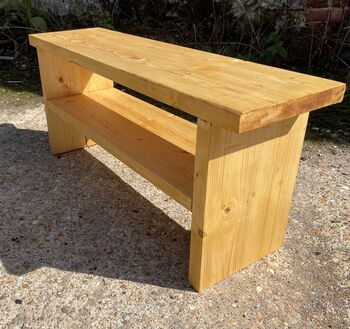 Hallway Bench With Shoe Storage Shelf, 4 of 5