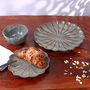 G Decor Petal Bloom Handcrafted Stoneware Tableware Collection Floral Carved Plates And Bowls, thumbnail 1 of 7