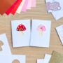 Card Making Kit Mini Toadstool | Iris Folding, thumbnail 5 of 6