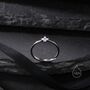 Pink Hydrangea Cz Flower Minimalist Ring, thumbnail 7 of 10