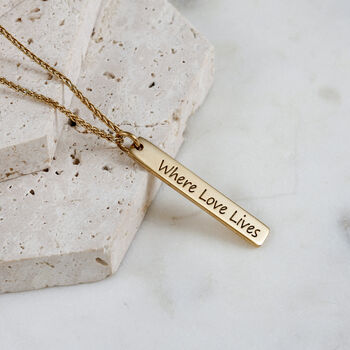 Personalised Solid Silver Message Tag Necklace, 3 of 12