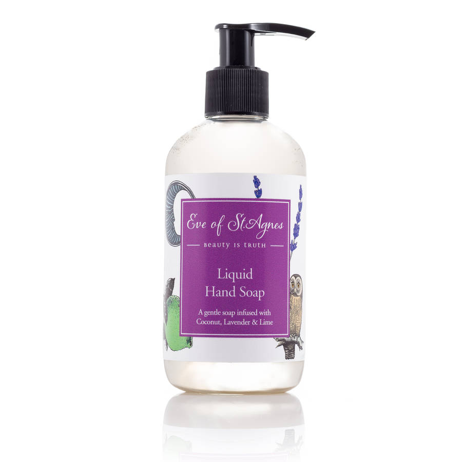 lavender and lime luxury hand soap by eve of st. agnes