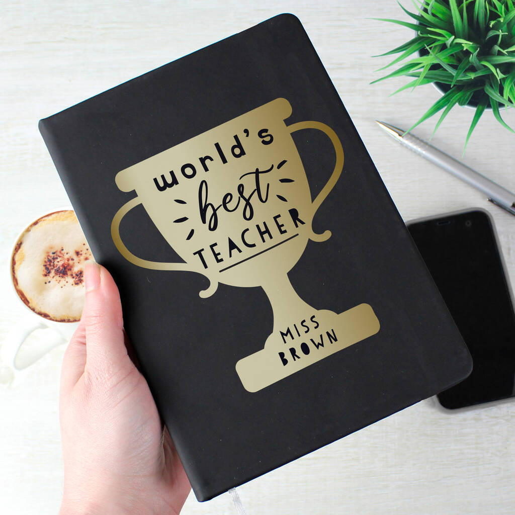 Personalised Worlds Best Teacher Notebook By Uniqueful