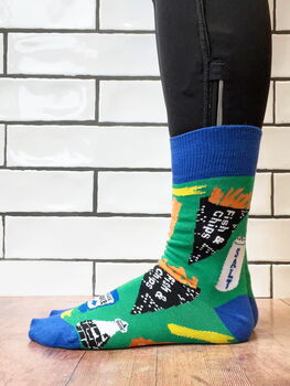 Fish And Chips Illustrated Socks | British Made In Small Batches, 3 of 4