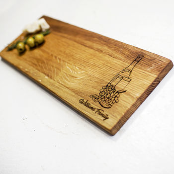 Cheese Lover Personalised Oak Wood Board, 5 of 7