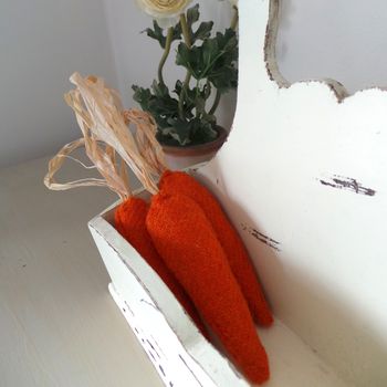 Harris Tweed Wool Fabric Carrots, 5 of 8