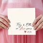 In Love Since Personalised Card, thumbnail 1 of 2