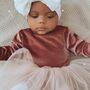 A Handmade Baby Girl Velvet Tutu Leotard Dress, thumbnail 1 of 7