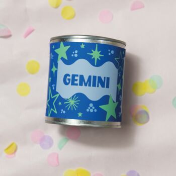Gemini Zodiac Soy Wax Vegan Candle, 2 of 4