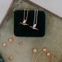 Personalised Initial Silver Stork Necklace For Mums, thumbnail 2 of 8