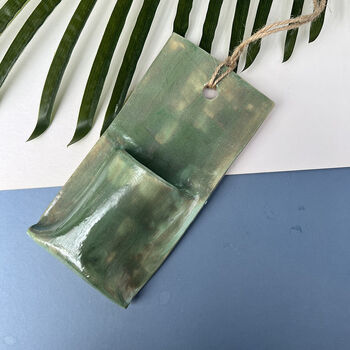 Green Texture Hanging Vase, 3 of 5