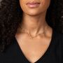 Gold And Silver Plated Dandelion T Bar Necklace, thumbnail 1 of 3