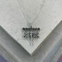 925 Sterling Silver Dragonfly Moon Phases Necklace, thumbnail 7 of 12