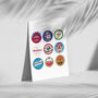 Aston Villa Beer Mats Print, thumbnail 3 of 4