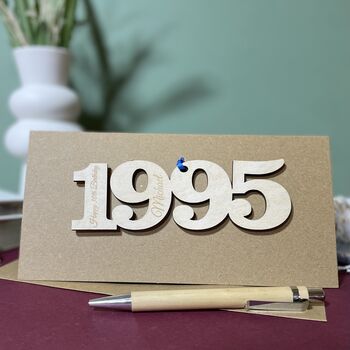 Personalised 30th Birthday 1996 Year Card, 2 of 10