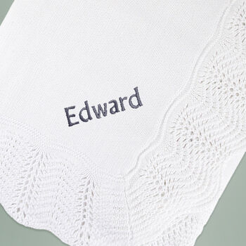 Personalised Traditional Crochet Baby Blanket, 2 of 4