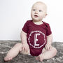 Personalised New Baby Initial Babygrow, thumbnail 2 of 4