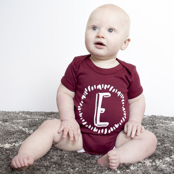 Personalised New Baby Initial Babygrow, 2 of 4
