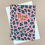 Eight Thank You Ikat Leopard Spot Note Cards Box Set, thumbnail 8 of 10