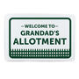 Personalised Welcome To The Allotment/Garden Metal Sign, thumbnail 4 of 4