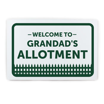 Personalised Welcome To The Allotment/Garden Metal Sign, 4 of 4