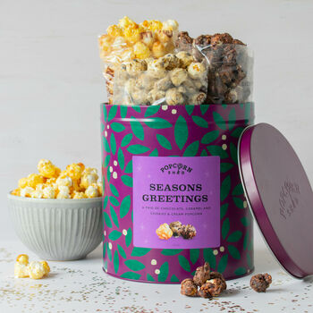 Season's Greetings Gourmet Popcorn Gift Tin, 2 of 6