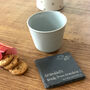 Custom Engraved Slate Coaster Gift, thumbnail 1 of 3
