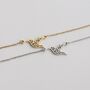 Hummingbird Bracelet With Birthstone, thumbnail 3 of 10