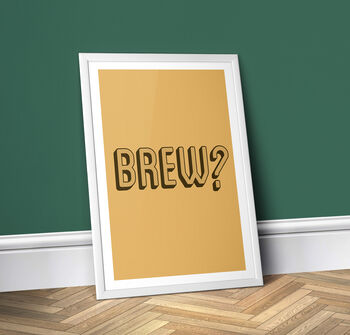 Brew, Colourful Kitchen Print, 4 of 6