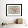 Robelin Paris Monument Map French Artwork Art Print, thumbnail 2 of 3