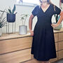 Clara Navy Jersey Dress, thumbnail 1 of 5