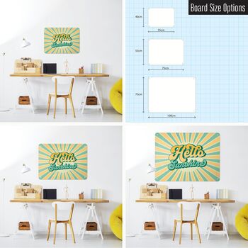 Hello Sunshine Quote / Large Magnetic Notice Board, 5 of 9