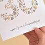 Personalised Love Hearts Pearl 30th Anniversary Card, thumbnail 8 of 9